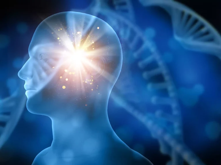 Medical professional analyzing a brain scan