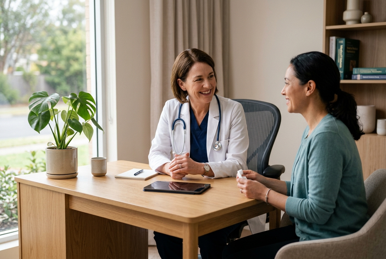 Psychiatric consultation discussing electroconvulsive therapy comfort, anesthesia, and depression recovery at Interventional Psychiatry of Arizona