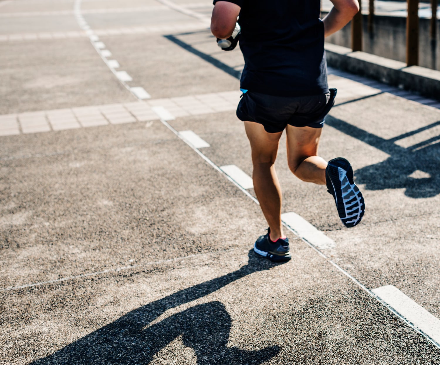 person running to help his depression